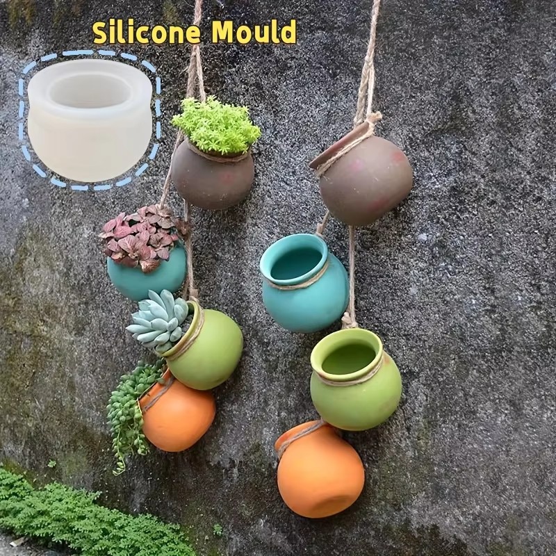 Candle Making Tutorial - Silikon-Blumentopfformen, Harzformen, Epoxidformen, Duftkerzenformen, kleine Sukkulenten-Blumentöpfe,