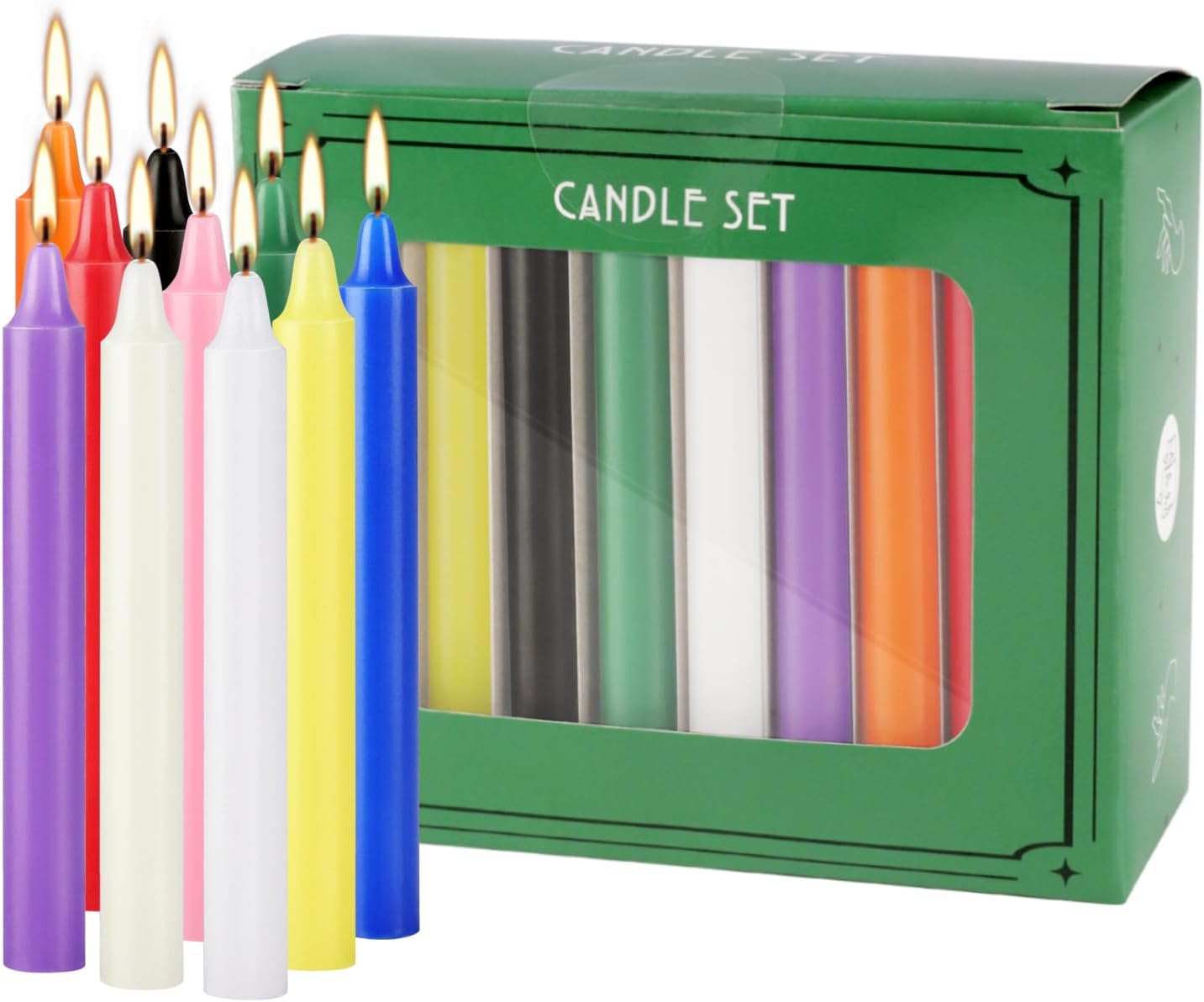 Candle Making Place - 20 bunte kleine Wachs, kein Tropfen,