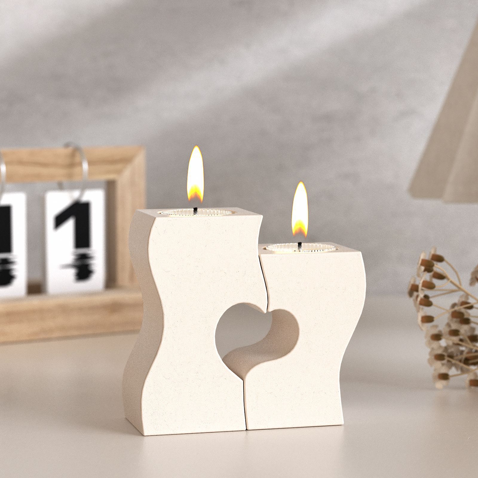 Candle Making Tutorial - S Herz Kerzenständer Silikon Formen DIY