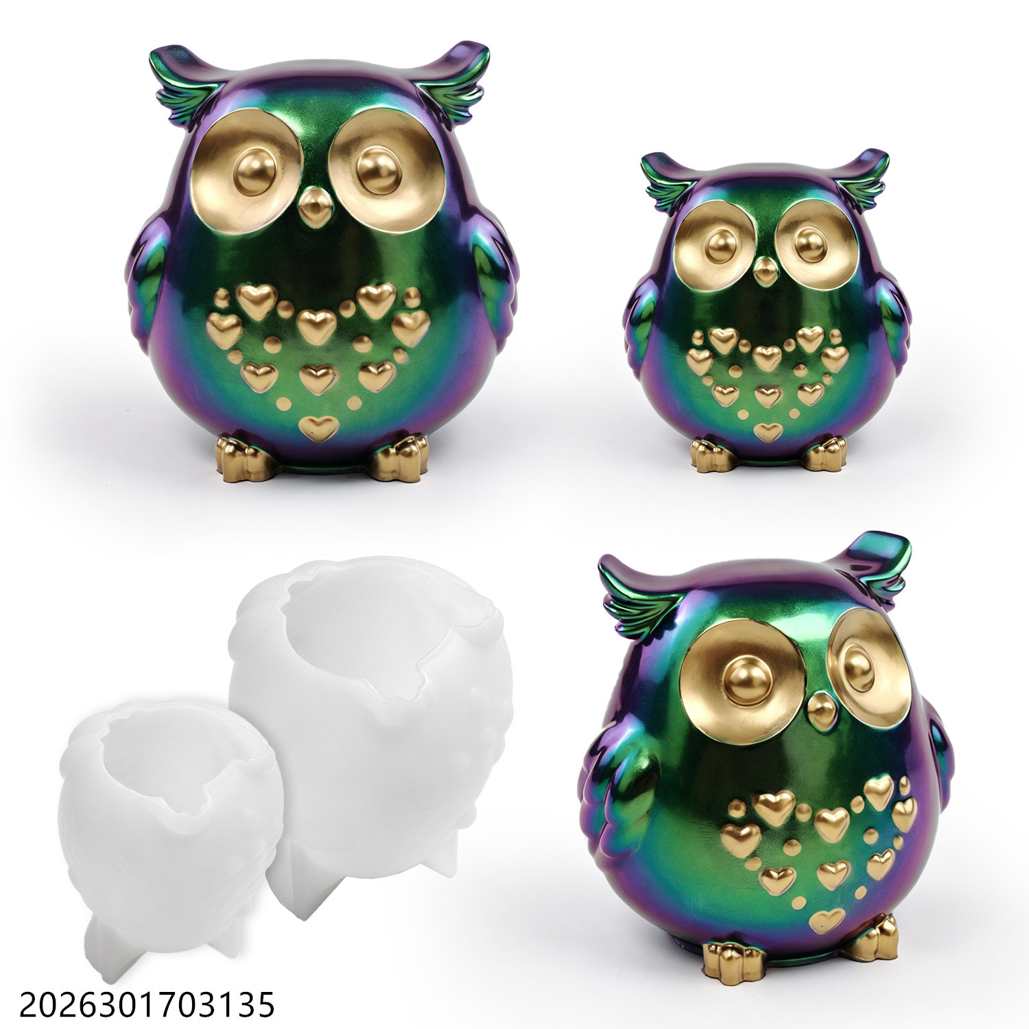 Candle Making Tutorial - Eulen-Silikonform 3D Vogelform-Set für DIY Epoxidharz
