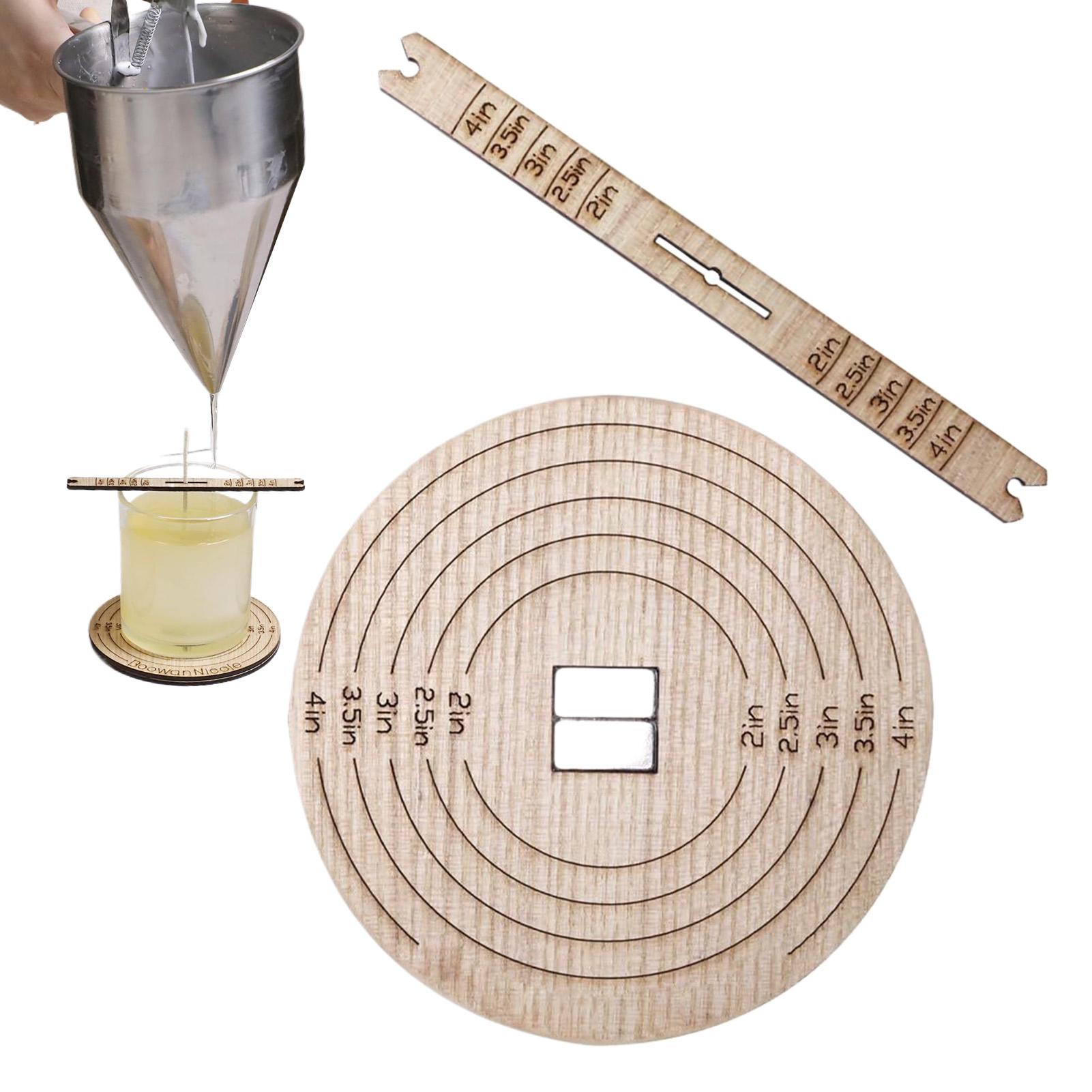 Candle Making Homewood - 2 Stück Dochtzentrierwerkzeug aus Holz, Kerzenstabilisator