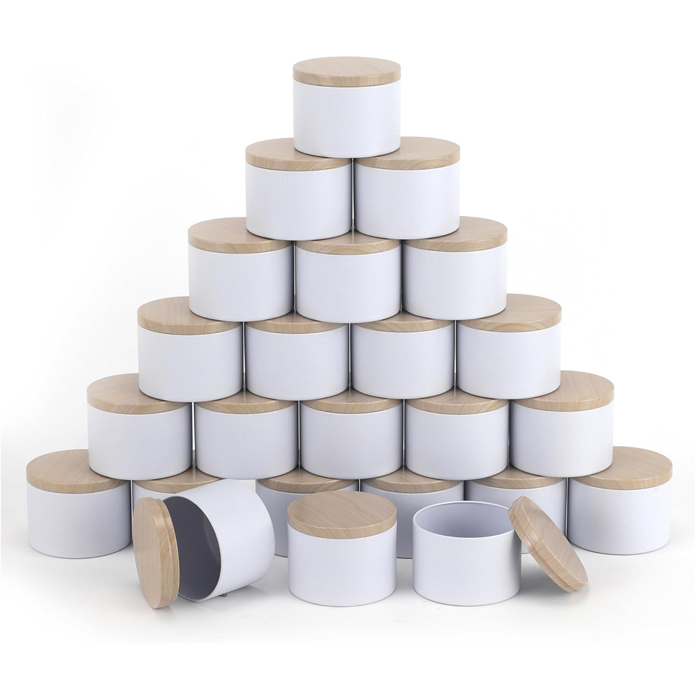 Weiße Kerzendosen mit Metallde – Candle Making Homewood Bewertung und Preis