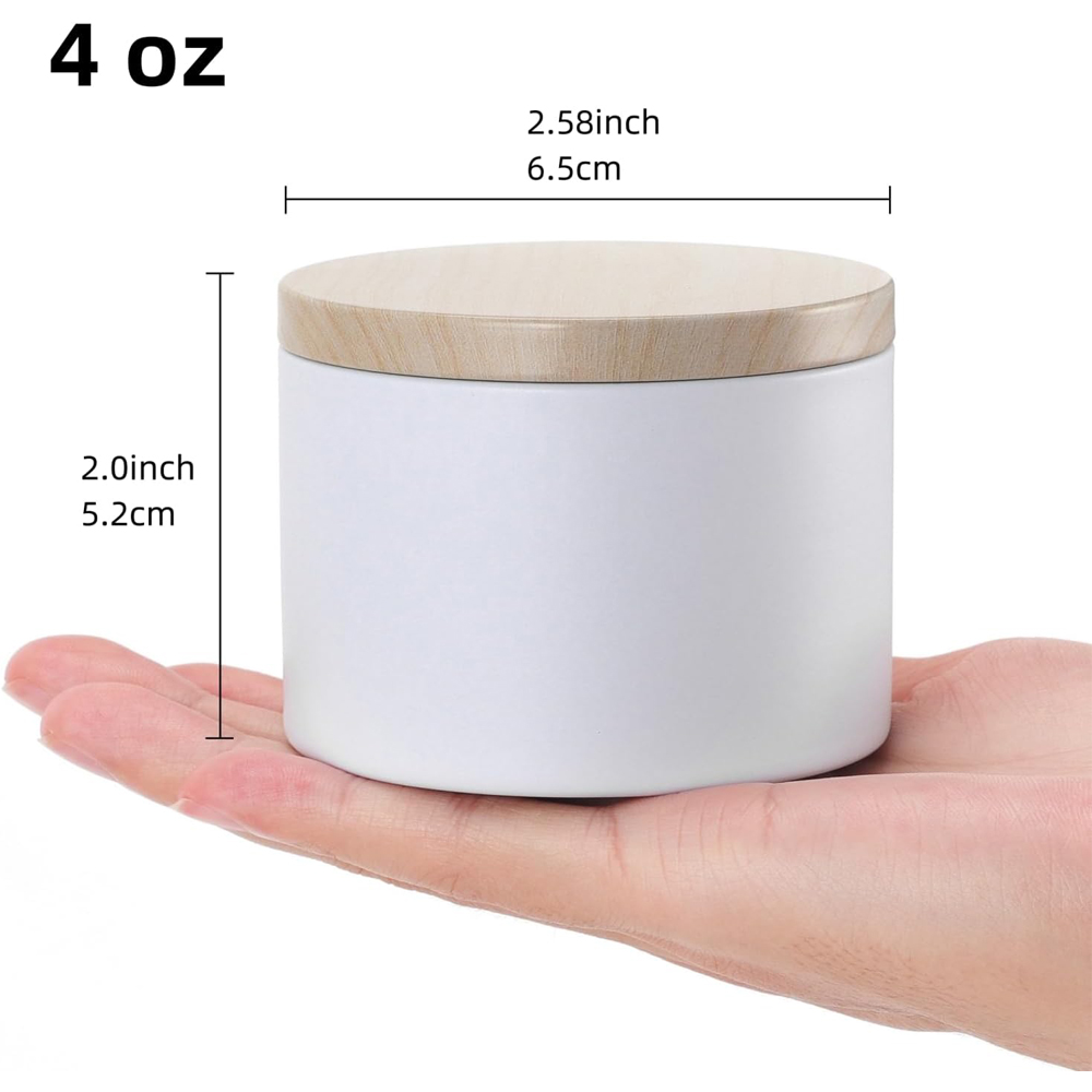 Weiße Kerzendosen mit Metallde – Candle Making Homewood Bewertung und Preis