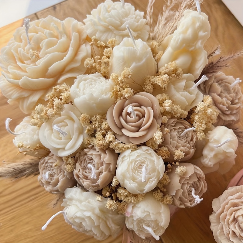 3er-Set florale Silikon-Kerzen – Candle Making Temperature Bewertung und Preis