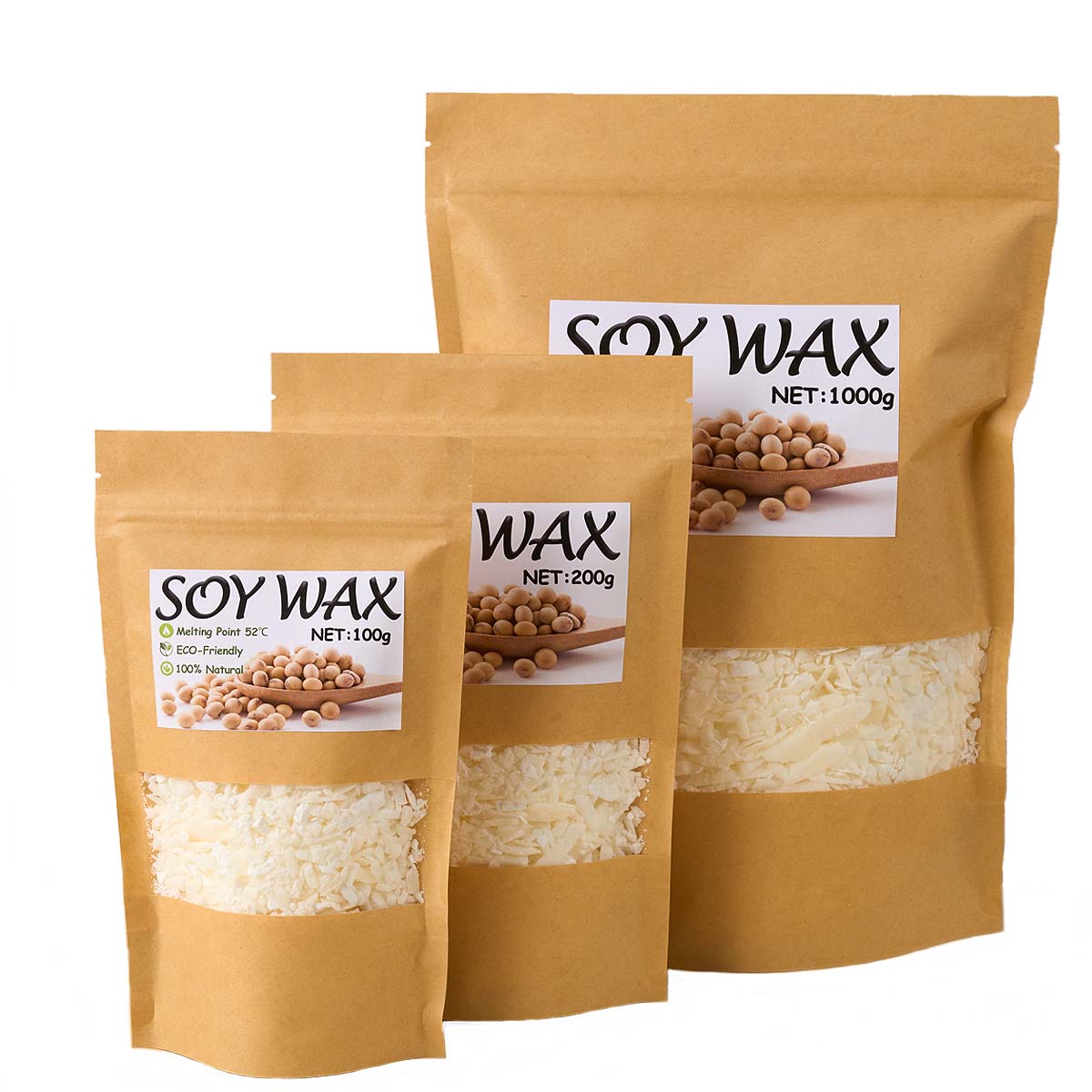 1 Pfund reinweißes Sojawachs f – Candle Making Raw Material Bewertung und Preis