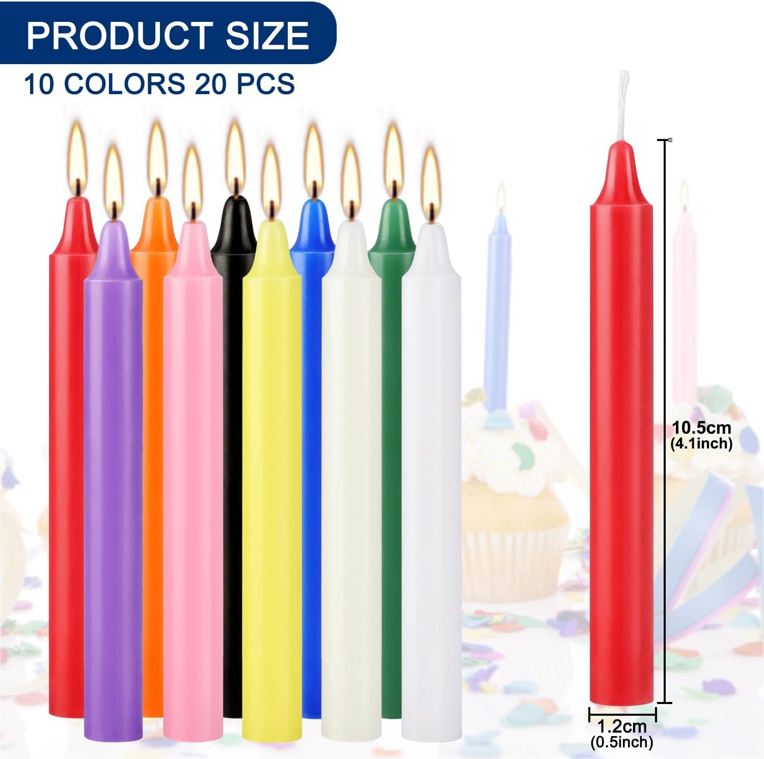 20 bunte kleine Wachs, kein Tr – Candle Making Place Bewertung und Preis