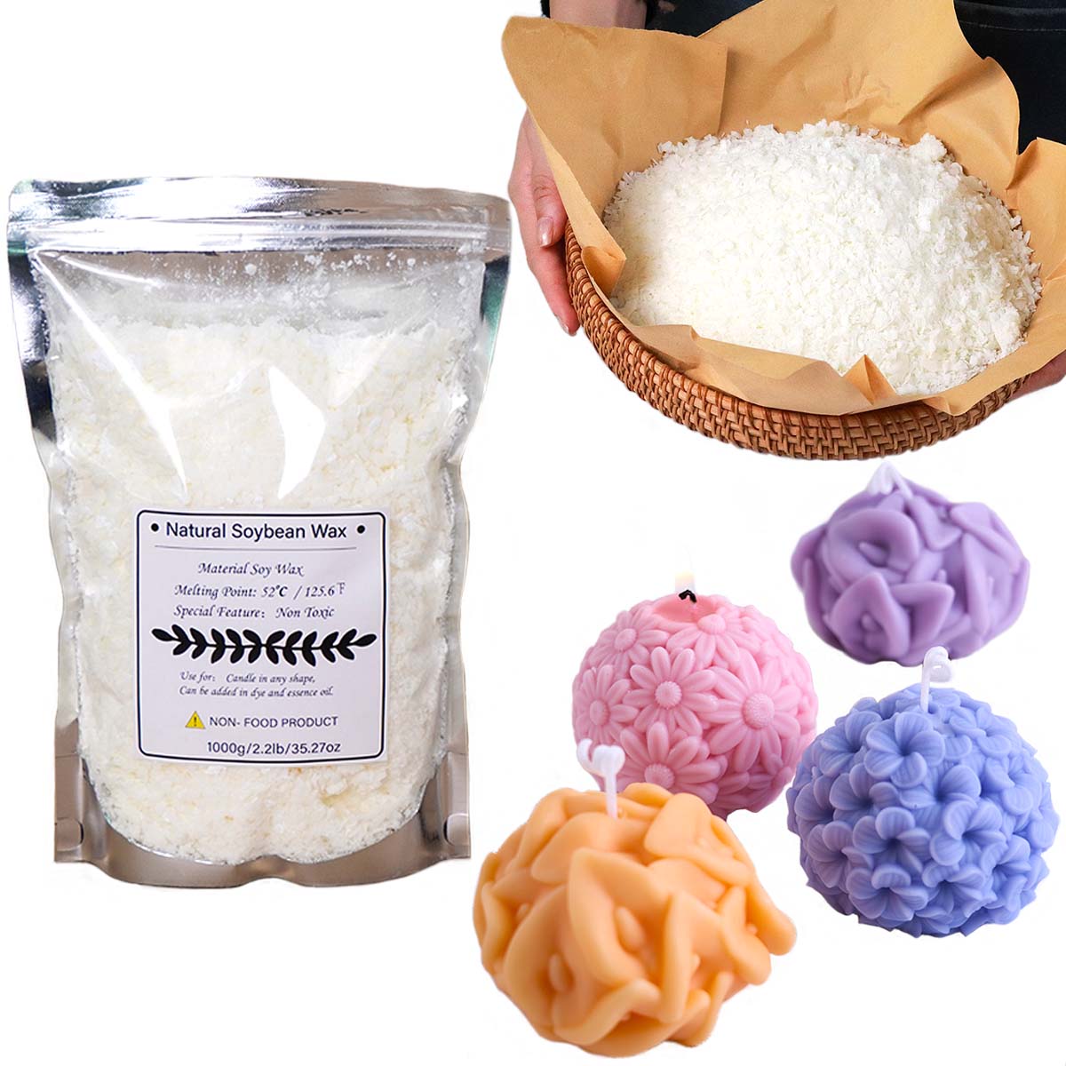 100/250/500/1000g natürliche S – Candle Making Raw Material Bewertung und Preis